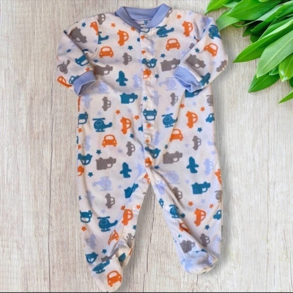 Carter’s Vehicle Design Fleece Footie Size 6M